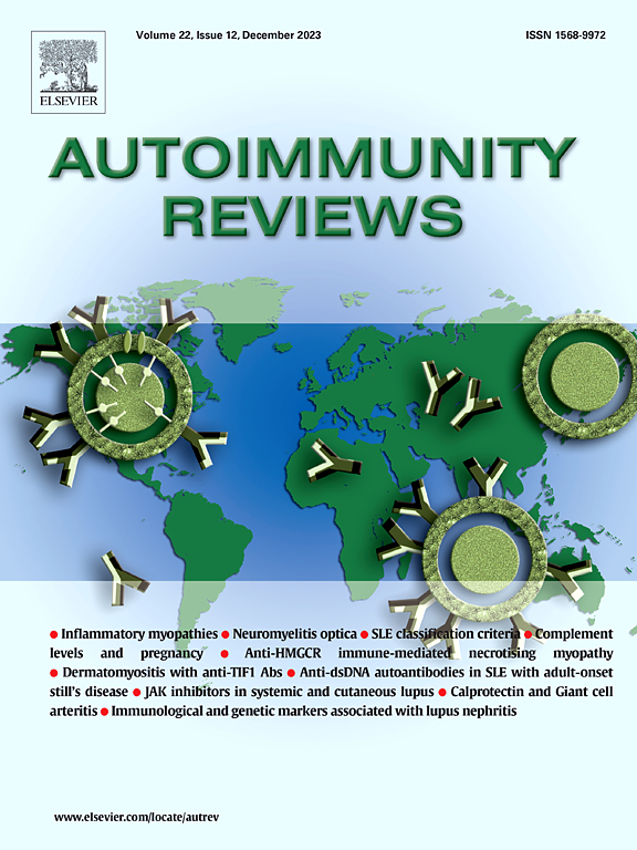 Go to journal home page - Autoimmunity Reviews